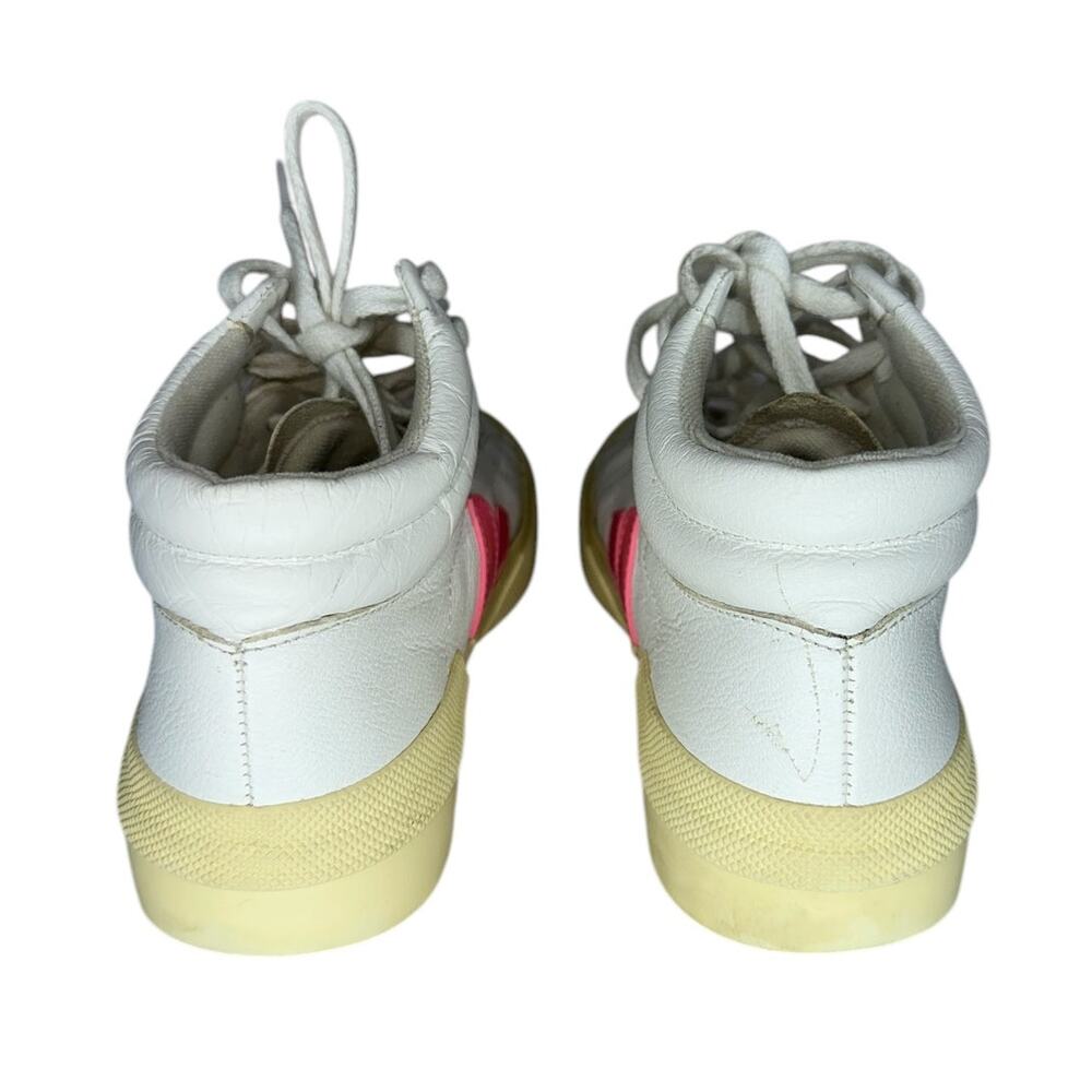 Veja Minotaur Women's High Top Leather White and Pink Sneakers Shoes Size 5 - Picture 8 of 12
